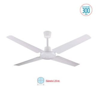 Ventilador De Techo Liliana 1.20 Mt 4 Aspas 65w Blanco (VTHB104)
