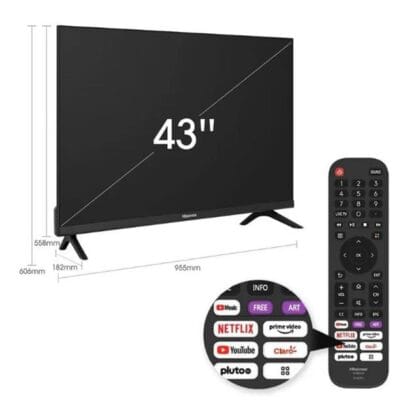 Smart Tv Hisense  43" Fhd (43A42H) - Imagen 2