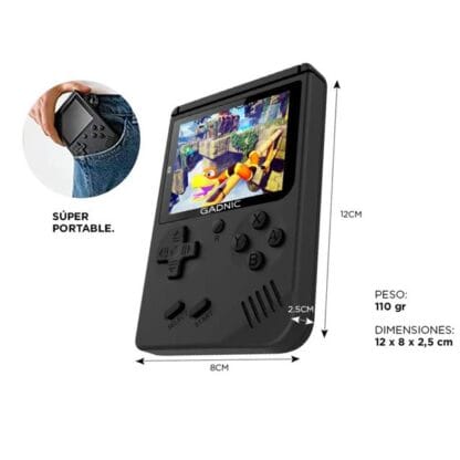 Consola Gadnic Gameboy1 Portatil + Control 8 Bits 168 Juegos - Imagen 2
