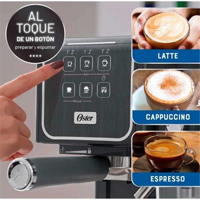 Cafetera Espresso Oster Molido/Nespresso Touch Black (6801M) - Imagen 3