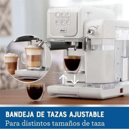 Cafetera Espresso Oster 6801w Molido/Nespresso Touch Blanca TOUCH BLANCA - Imagen 3