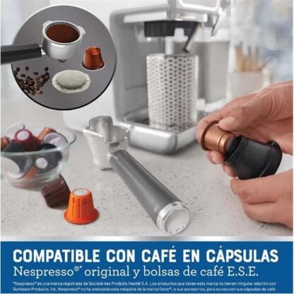 Cafetera Espresso Oster 6801w Molido/Nespresso Touch Blanca TOUCH BLANCA - Imagen 6