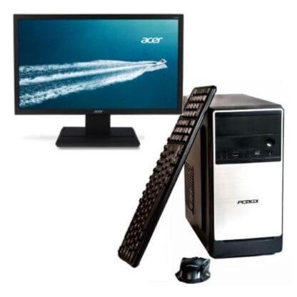 Pc Pcbox Celeron Dual Core 8 Gb 240 Ssd W11 Kit + Monitor (G5905)