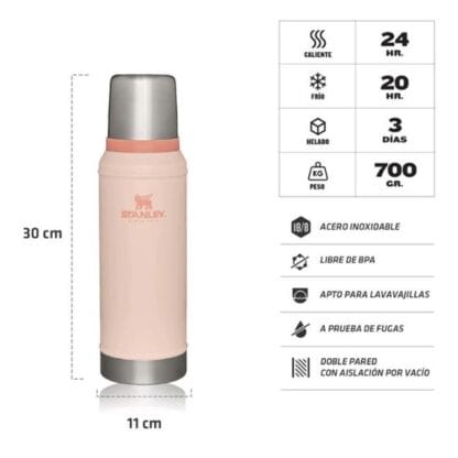 Termo Stanley Classic 591 Ml Rosa (10294029) - Imagen 3