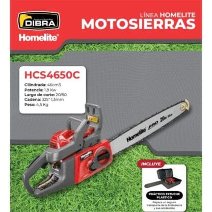 Motosierra Homelite C/Estuche 1.8kw (HCS4650C) - Imagen 2