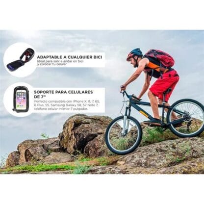 Bolso Celular Bici Gadnic - Manubrio/ Impermeable. Hsta 7¨ (BIC00027) - Imagen 3