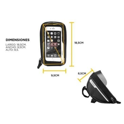 Bolso Celular Bici Gadnic - Manubrio/ Impermeable. Hsta 7¨ (BIC00027) - Imagen 2