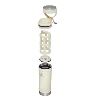 Vaso Térmico y Prensa Francesa Viaje Stanley - 473 Ml Cream Gloss (01855039) - Imagen 2