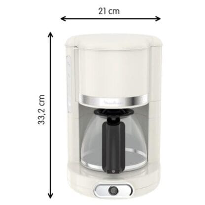 Cafetera Moulinex Soleil 1.25 Lts 12 Tazas (FG381A10) - Imagen 2