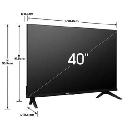Smart Tv Hisense 40" Fhd – Vidaa (9140A42K) - Imagen 4