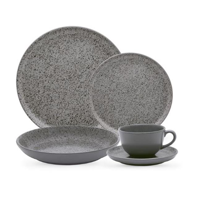 Set Platos Oxford Gray 30pz (AO30.1C06)