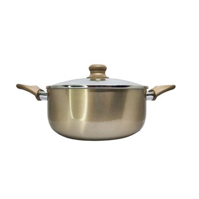 Cacerola Larhaus Volt 24cm Cerámico Champagne (LH1017)