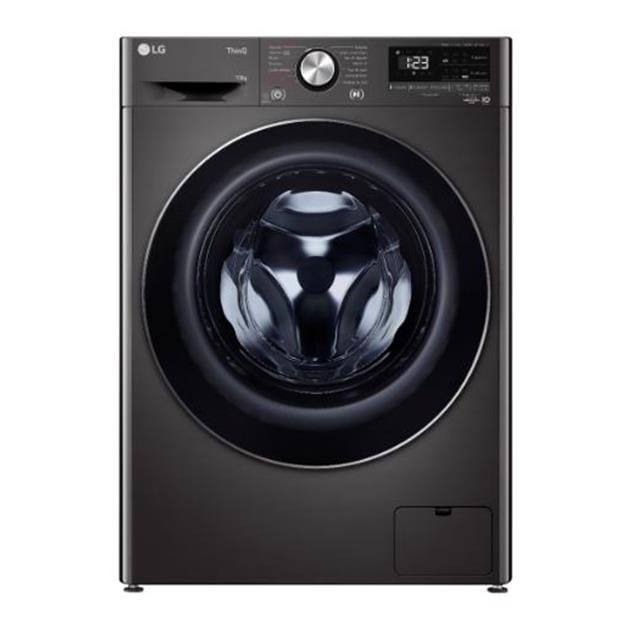 Lavarropas Lg Inverter Ia 10kg 1400rpm Black Steel (WM10BVC4S6)