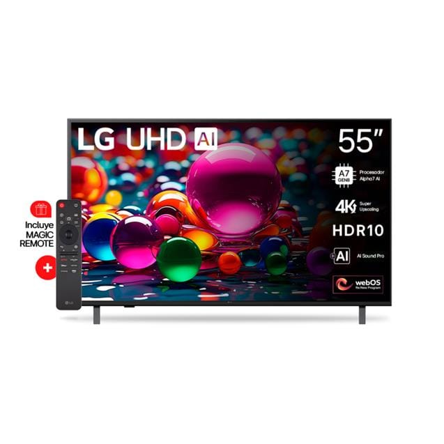 Smart TV LED LG 55" 4K ThinQ (55UA8050PSA)
