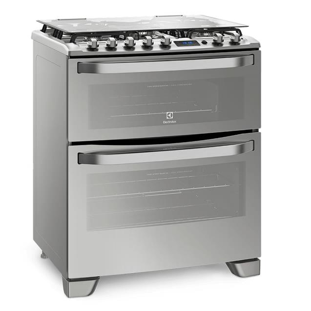 Cocina multigas Electrolux Doble horno 76cm Inox (76DXR)
