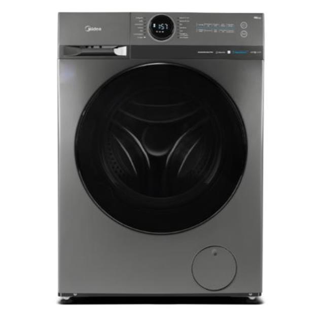 Lavarropas Midea Carga Frontal Inverter 8 kg 1400 rpm Titanium (MF200W80)