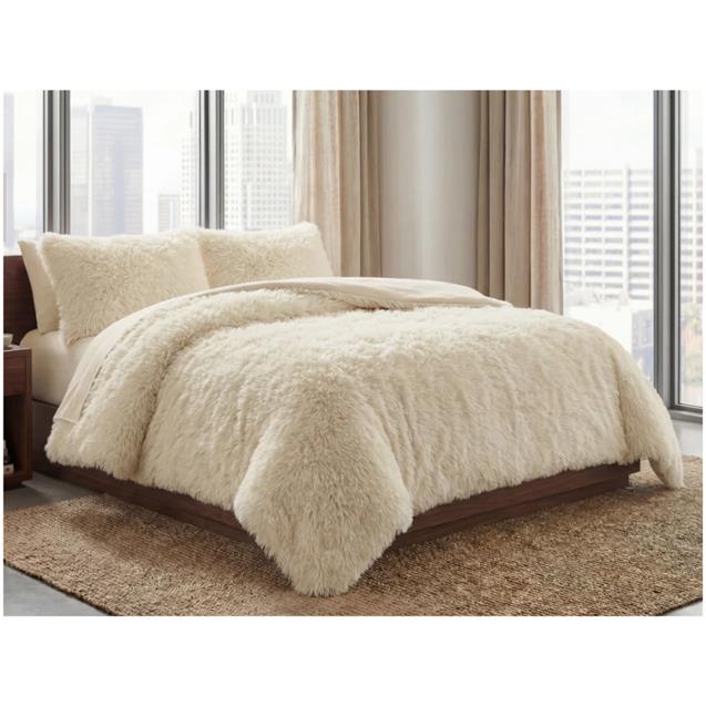 Acolchado Nordico Luxury Pelo Largo King Natural 280x230 C/Fundas De Almohadas